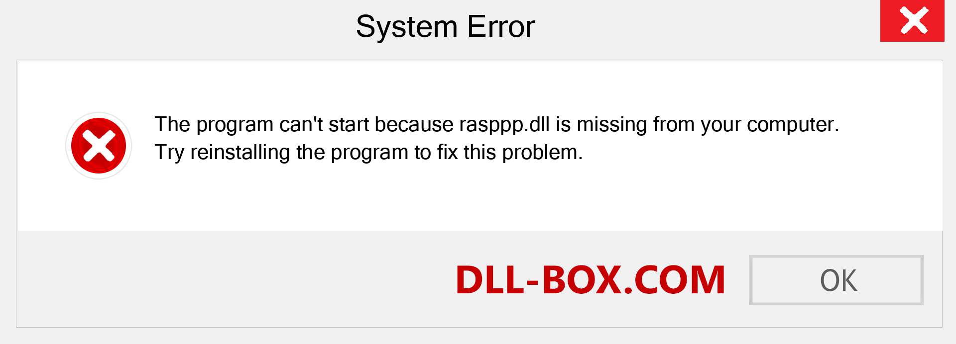  rasppp.dll file is missing?. Download for Windows 7, 8, 10 - Fix  rasppp dll Missing Error on Windows, photos, images